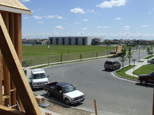View down the street